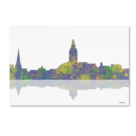 Trademark Fine Art Marlene Watson 'Annapolis Maryland Skyline III' Canvas Art, 16x24 MW0069-C1624GG